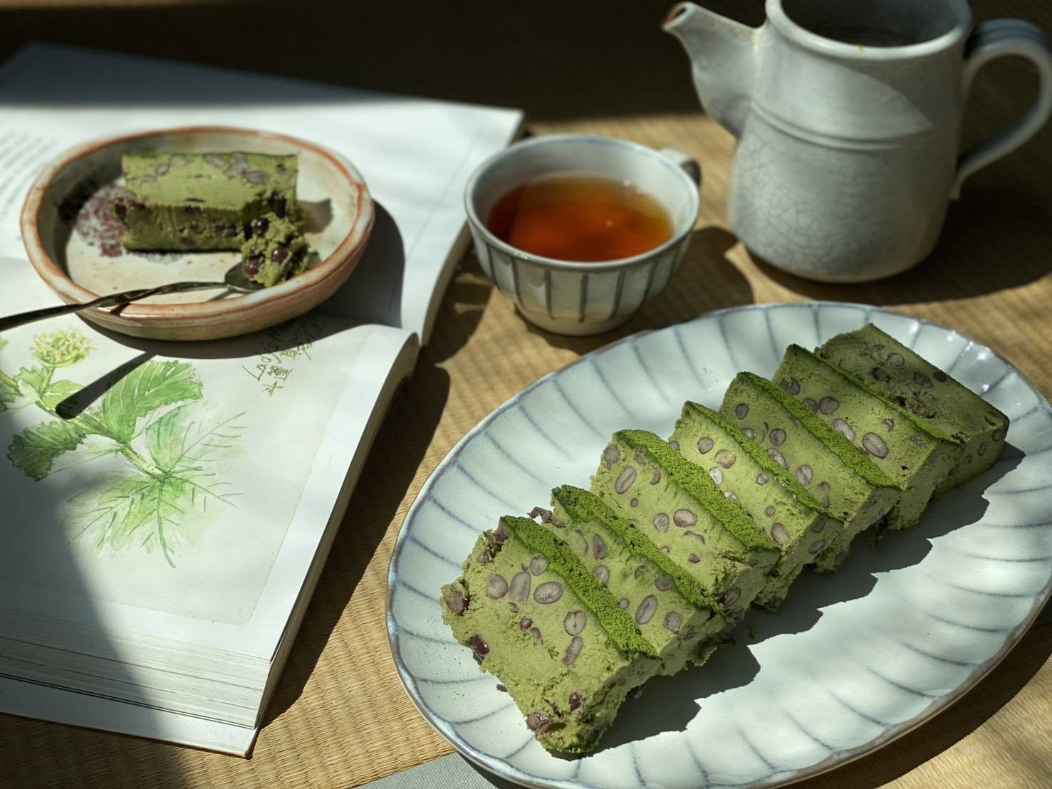 抹茶紅豆純素繽紛布朗尼